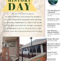 Claverack History Day Flyer